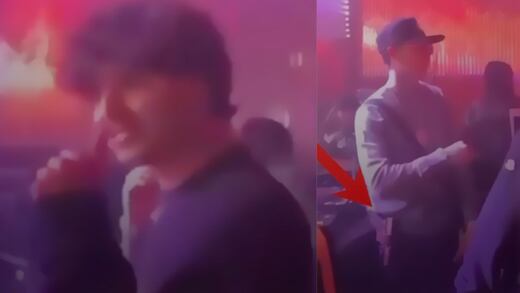 Captan en video viral a Natanael Cano armado durante fiesta con Gabito Ballesteros