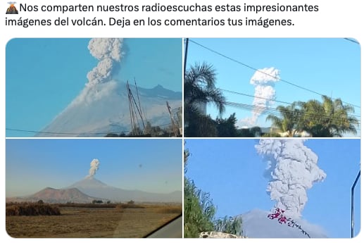 El Popocatépetl registró una explosión este viernes 27 de enero del 2023