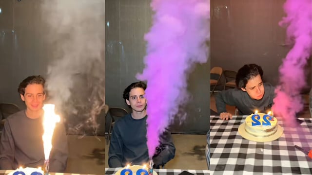 VIDEO: Le hace creer a su novio que va a ser papá en broma durante su cumpleaños