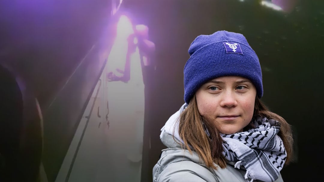Barco con Greta Thunberg rumbo a Gaza es atacado por dron