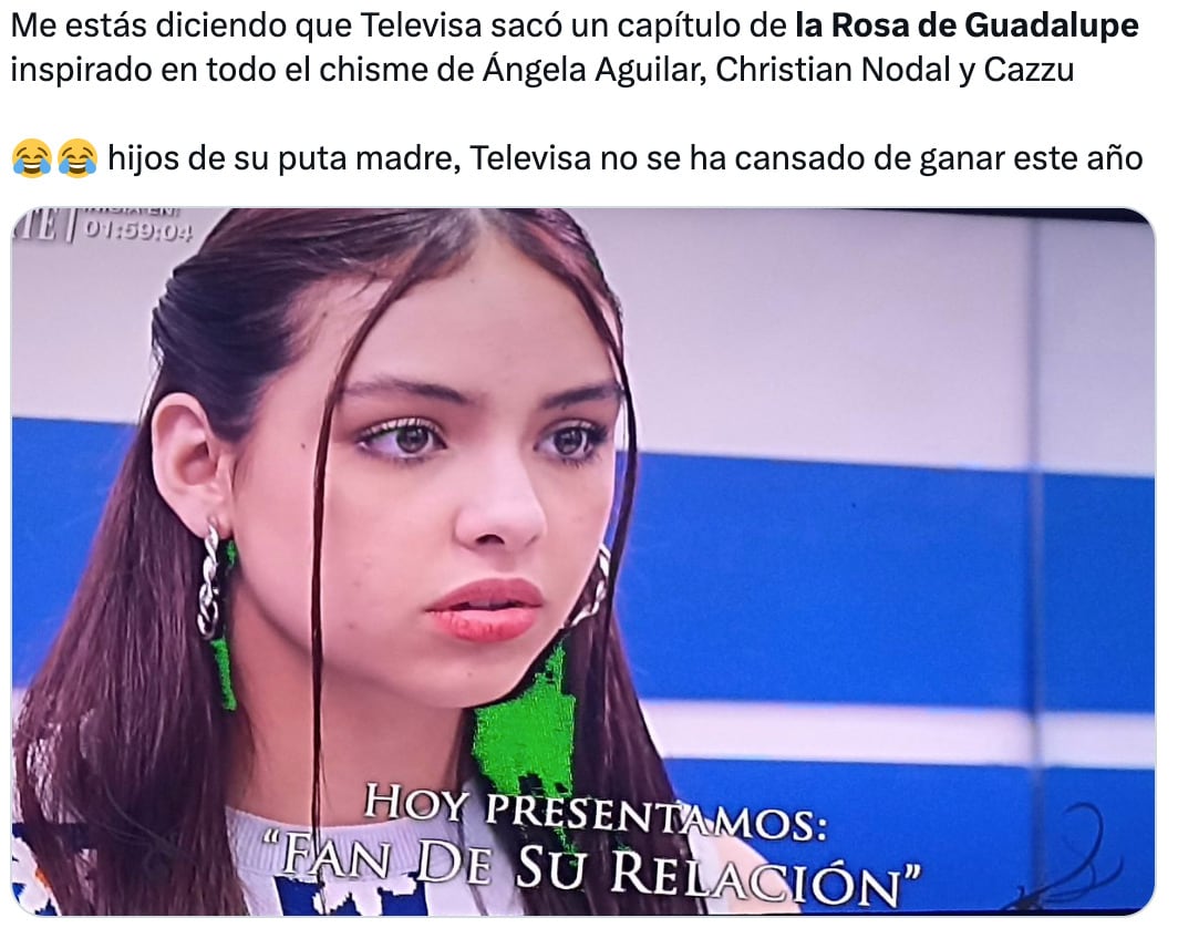 La Rosa de Guadalupe dedica un capítulo a Christian Nodal y Ángela Aguilar