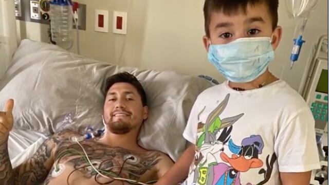 Nico Castillo recibió la visita de su hijo