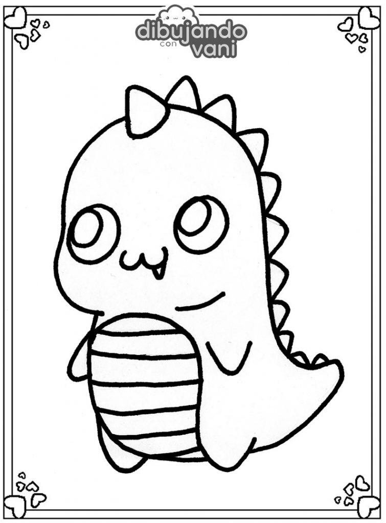Dibujo de dinosaurio, George: Peppa Pig