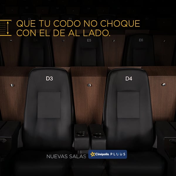 Estas son las salas Cinépolis Pluus