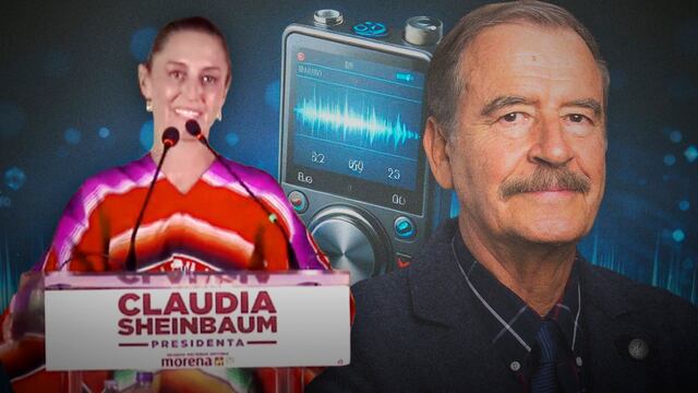 Claudia Sheinbaum pone audio de Vicente Fox