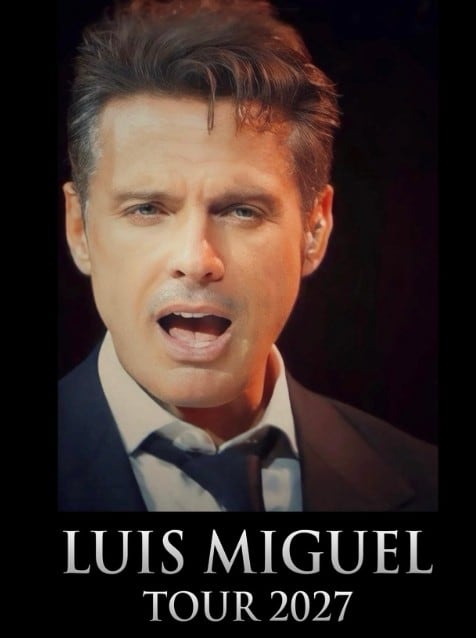 Luis Miguel vuelve a los escenarios: anuncia gira de conciertos para 2027