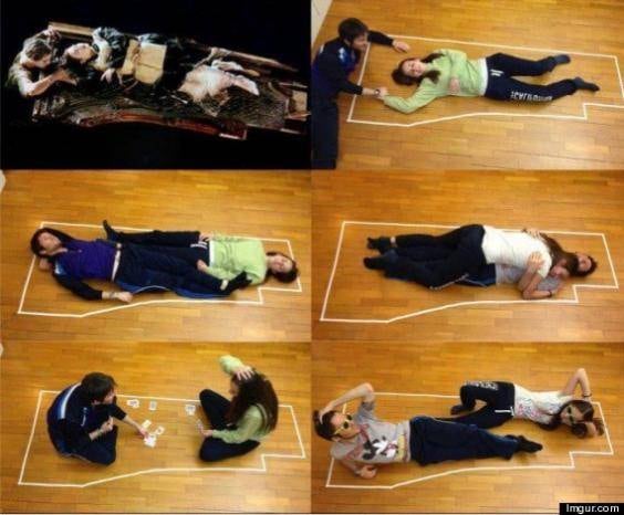 Fans de Titanic recrean escena del Titanic