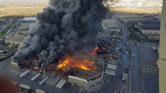 Incendio en Santa Catarina /@PC_NuevoLeon