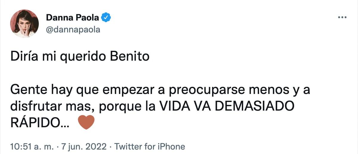 Danna Paola le envía mensaje a sus retractores