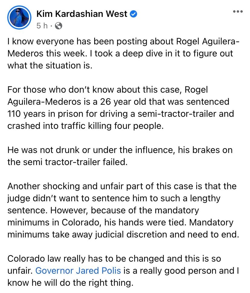 Kim Kardashian sobre Rogel Aguilera