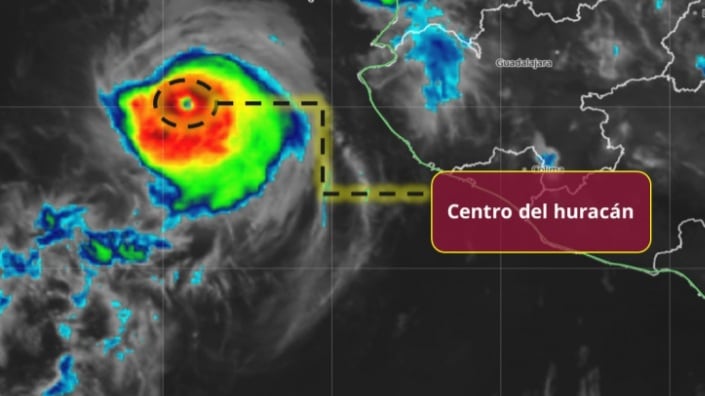 Huracán Simón se fortalece de nuevo y alcanza categoría 2 en el Pacífico