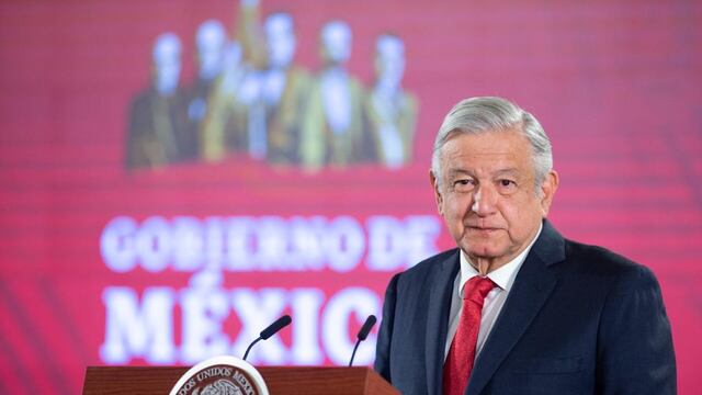 Andrés Manuel López Obrador en Palacio Nacional