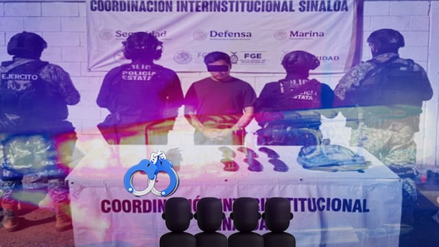 Cae 'El Talibán' y 4 miembros de Los Chapitos en operativo en Sinaloa