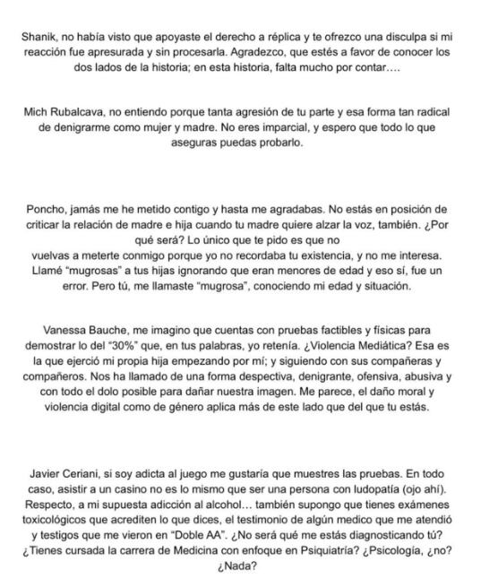 Crista Montes encara a periodistas que juzgan su rol de madre