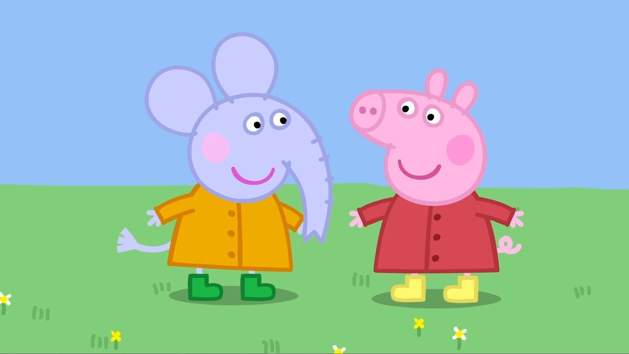 Dibujos de Peppa Pig y Emilia la elefanta para colorear