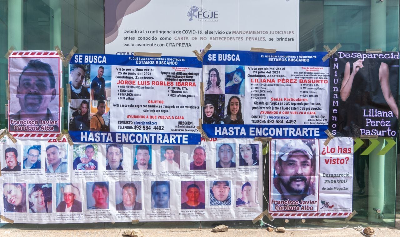 Protesta por desaparecidos en México