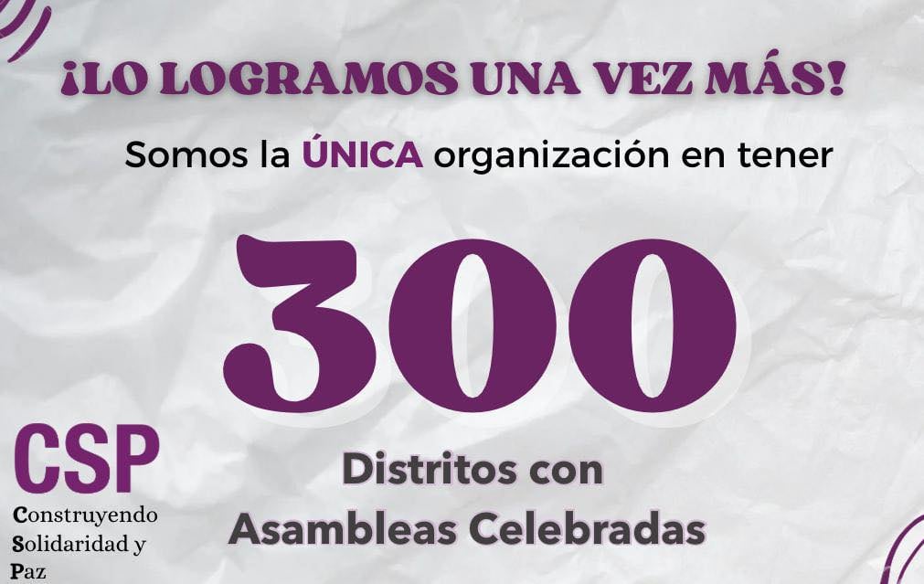 Construyendo Solidaridad y Paz busca realizar su primera asamblea nacional