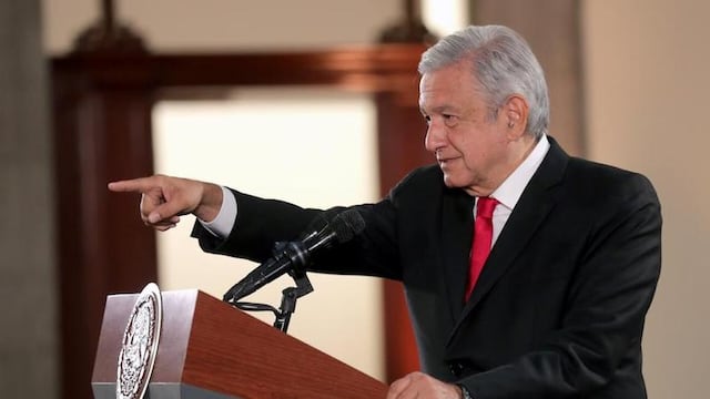 AMLO en conferencia de prensa.