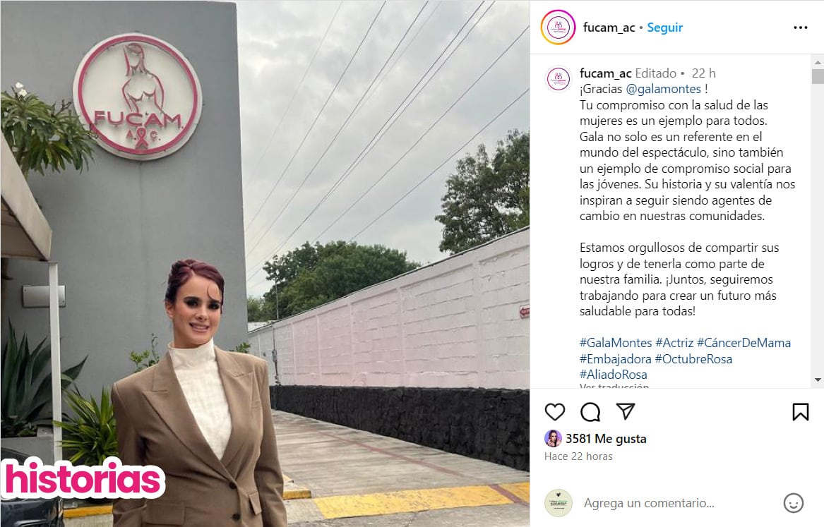 Gala Montes visita FUCAM