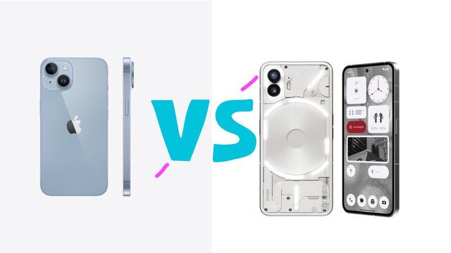 Nothing Phone 2 vs iPhone 14: ¿Cuál es el mejor smartphone de gama alta?