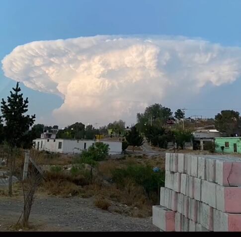 Nube extraña en Coahuila