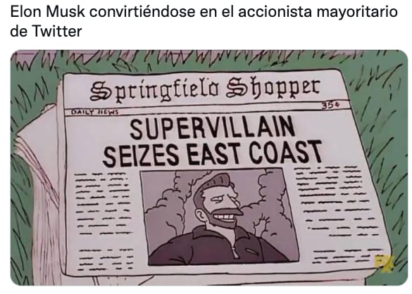 Memes de Elon Musk tras la compra de acciones en Twitter