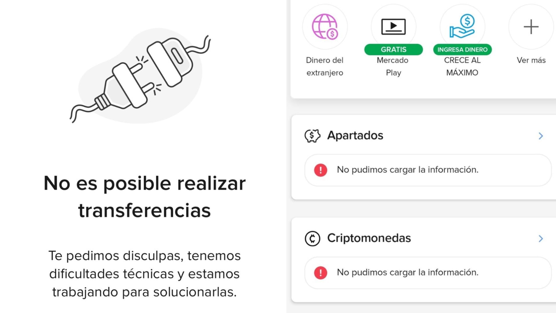 Caída de Mercado Libre y Mercado Pago hoy 9 de abril