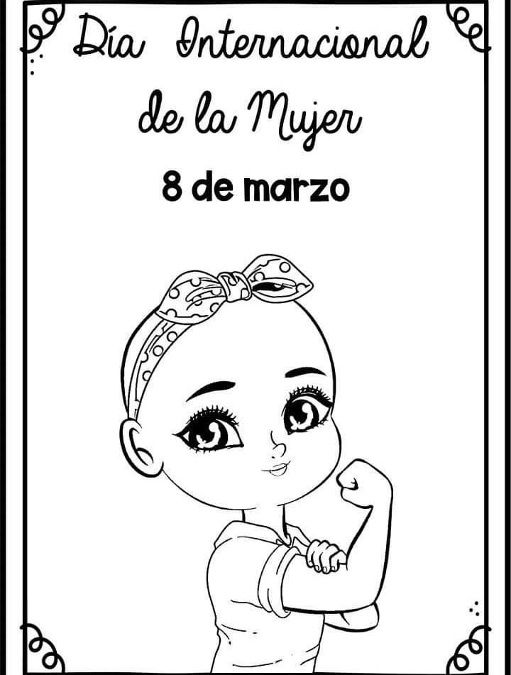 Dibujos del 8 de marzo para colorear por el Día Internacional de la Mujer