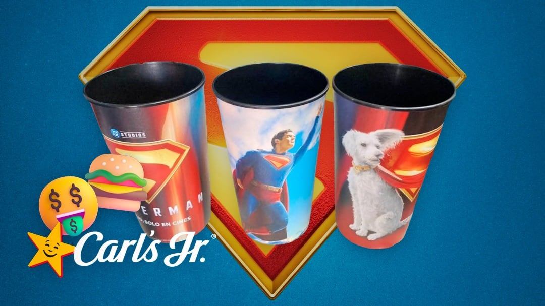 Vasos coleccionables de Superman en Carl’s Jr. México: Precio, modelos y cuándo se lanzan