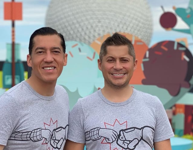 Jorge Ugalde y su esposo Raúl