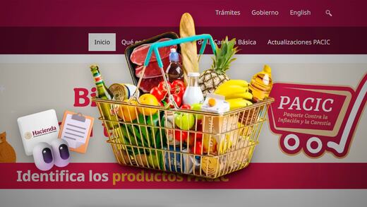 SHCP renueva PACIC y fija precios máximos a 24 alimentos de la canasta básica
