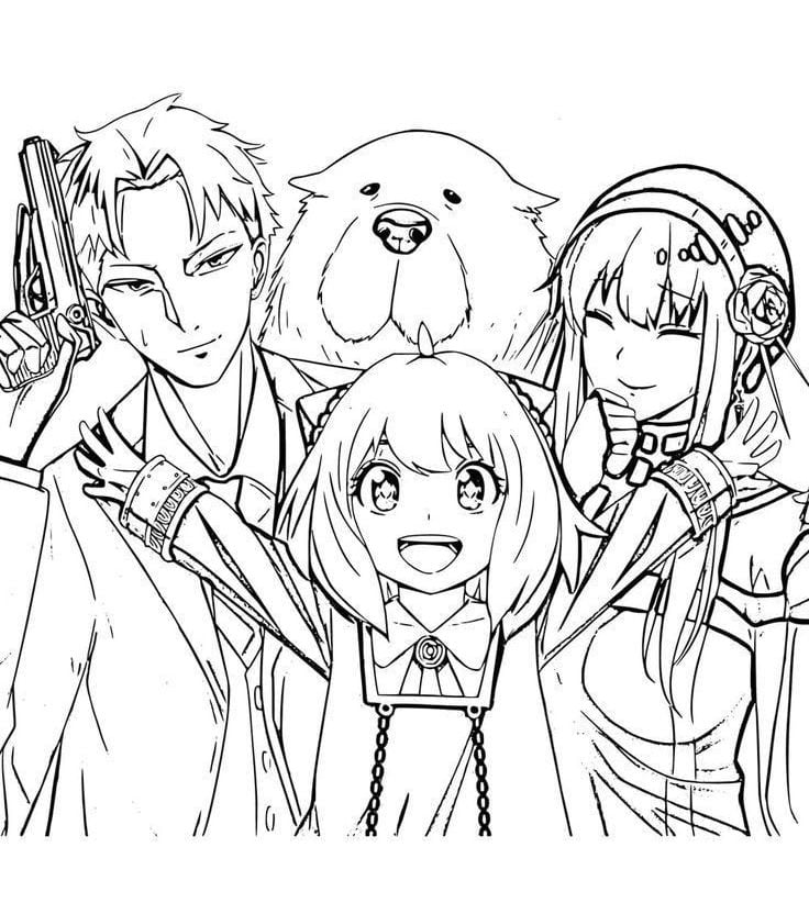 Dibujo de Spy X Family de los Forger