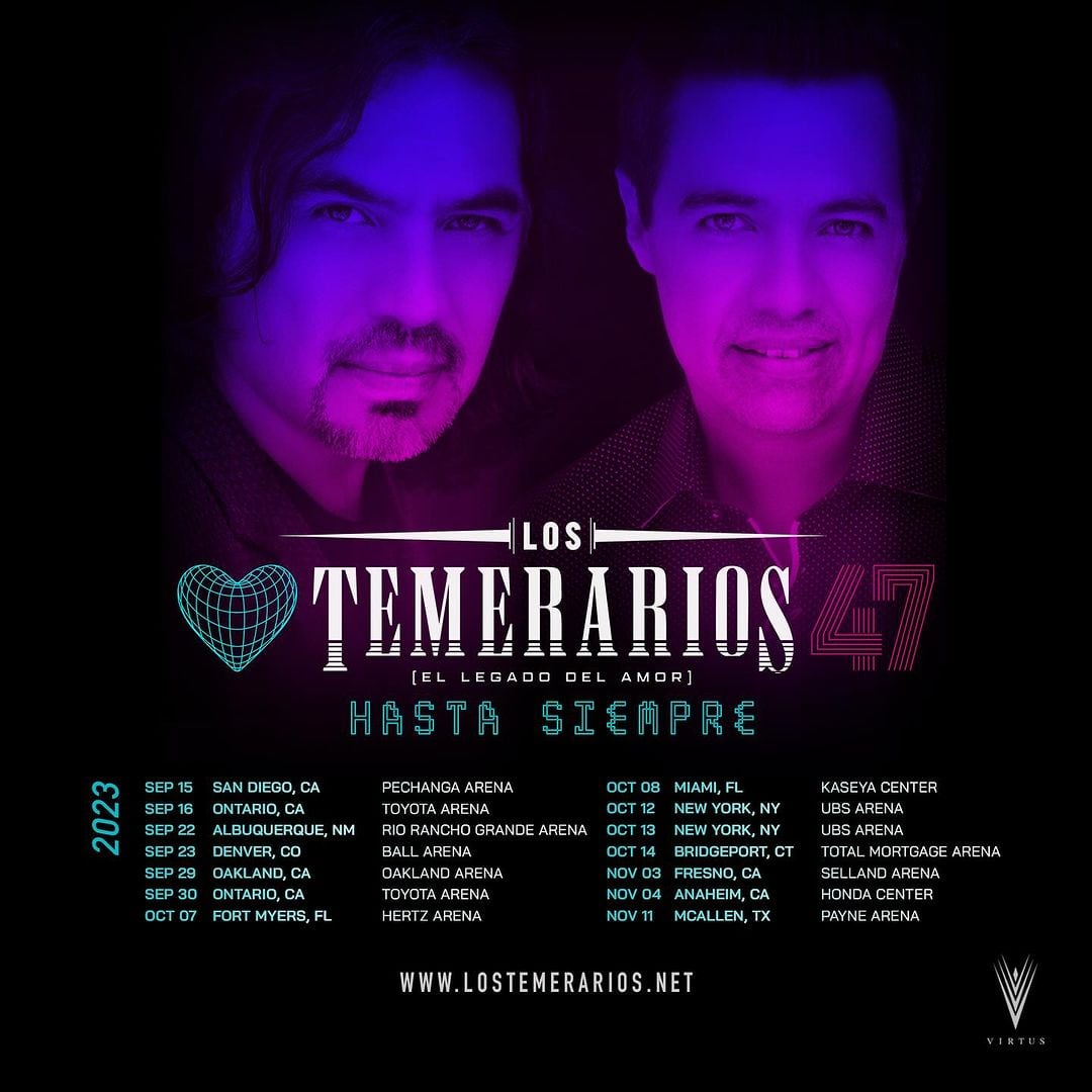 Gira "Hasta Siempre", con la que Los Temerarios se retiran.