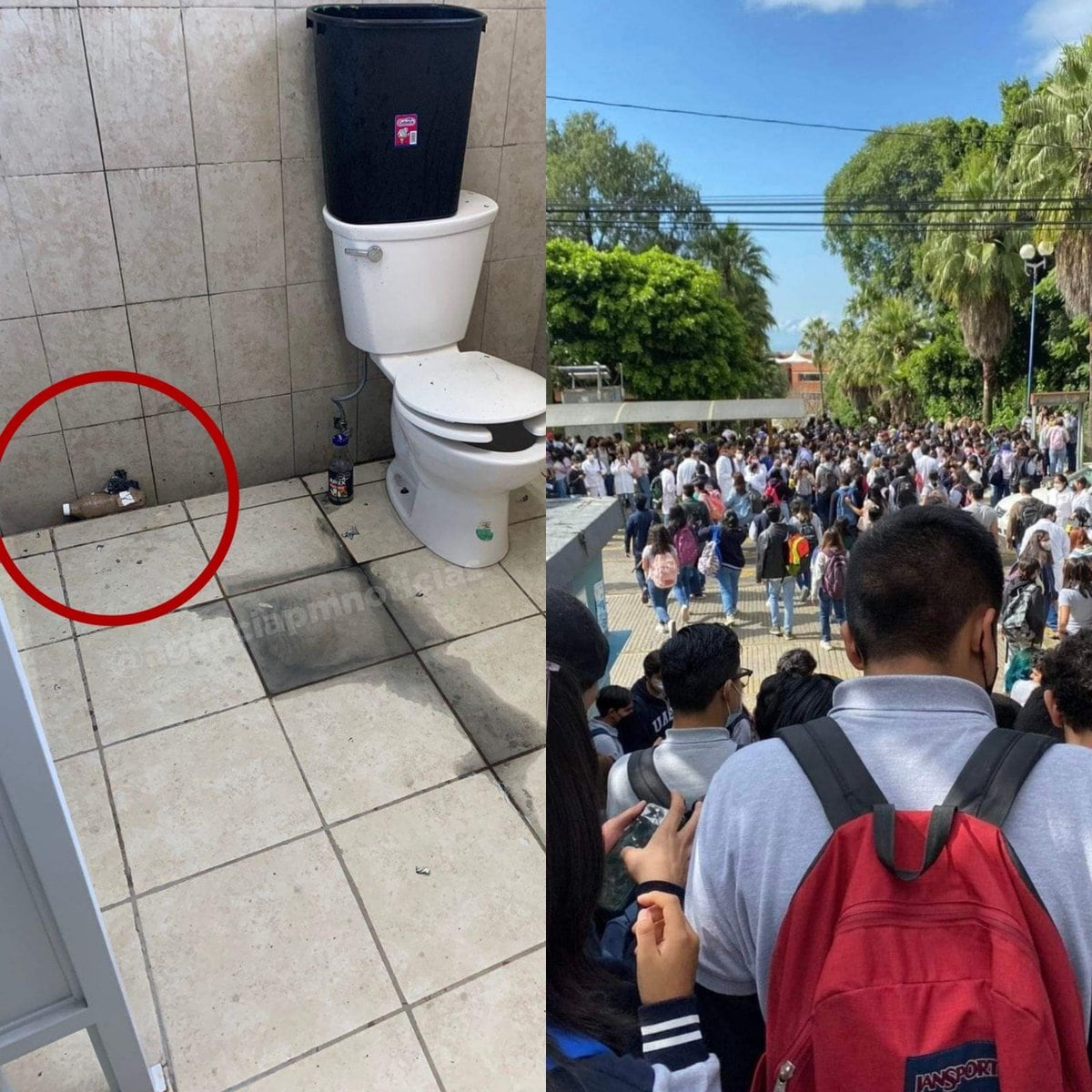 Desalojan UAEM por explosiones en varios puntos del campus