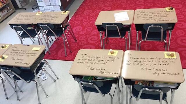 Mensaje en escritorios.