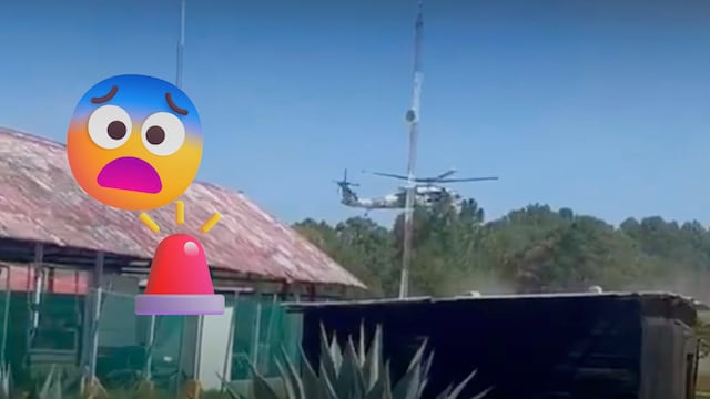 Aterriza de emergencia helicóptero en Durango