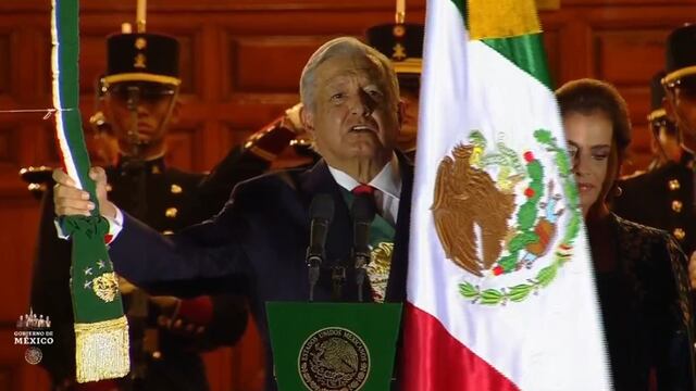 AMLO en su tercer Grito de Independencia