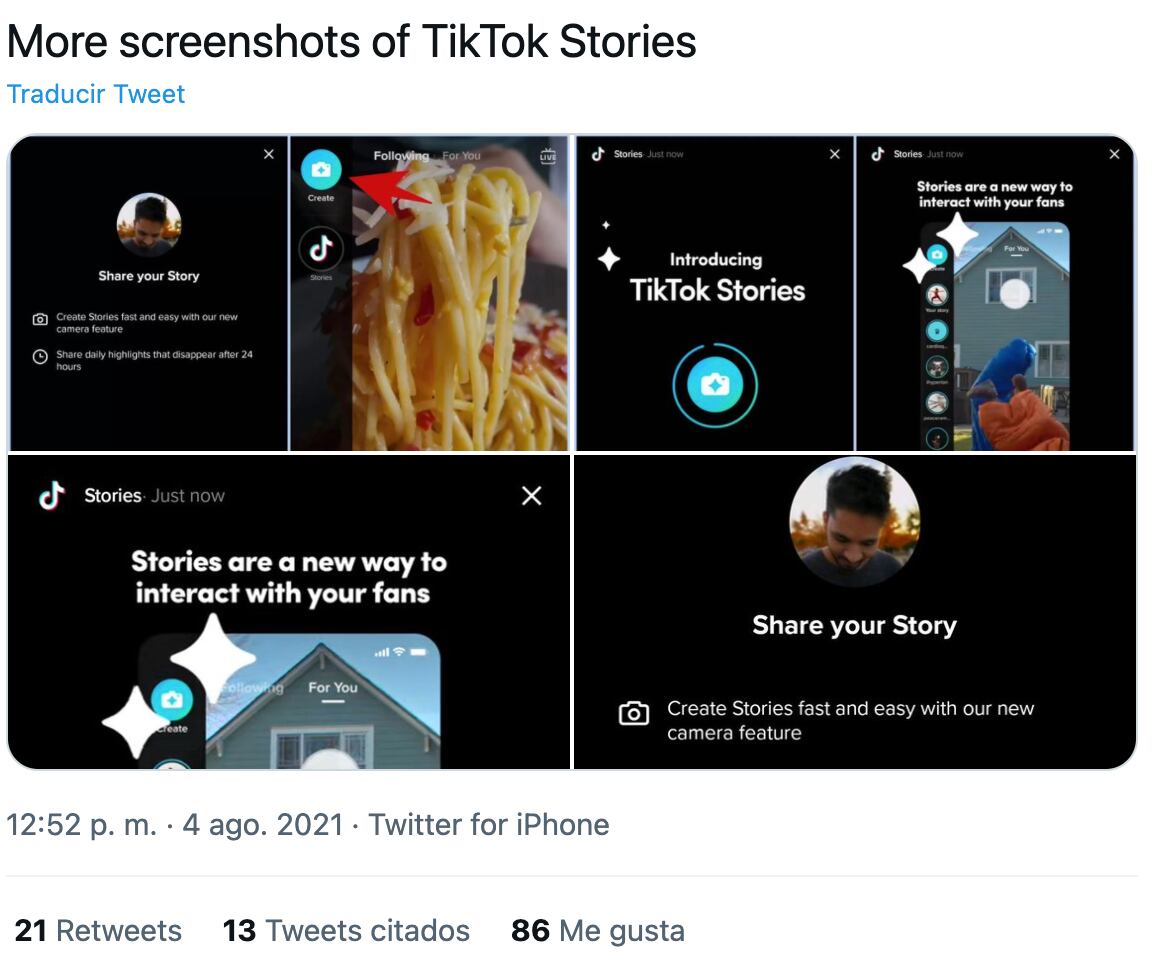 TikTok Stories