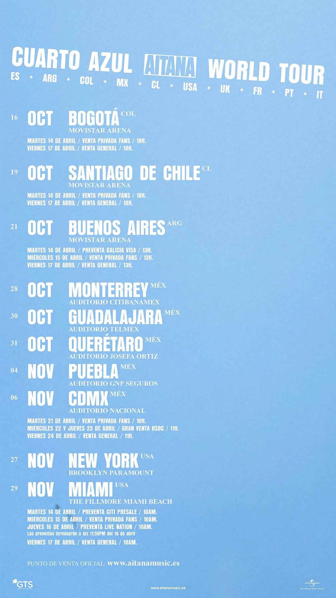 Concierto de Aitana en el Auditorio Nacional