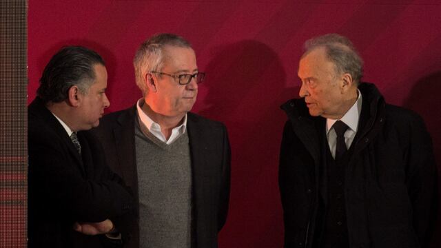 Santiago Nieto, Carlos Urzúa y Alejandro Gertz Manero