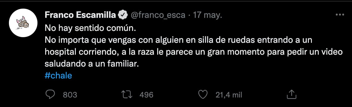 Franco Escamilla se molesta con su fans