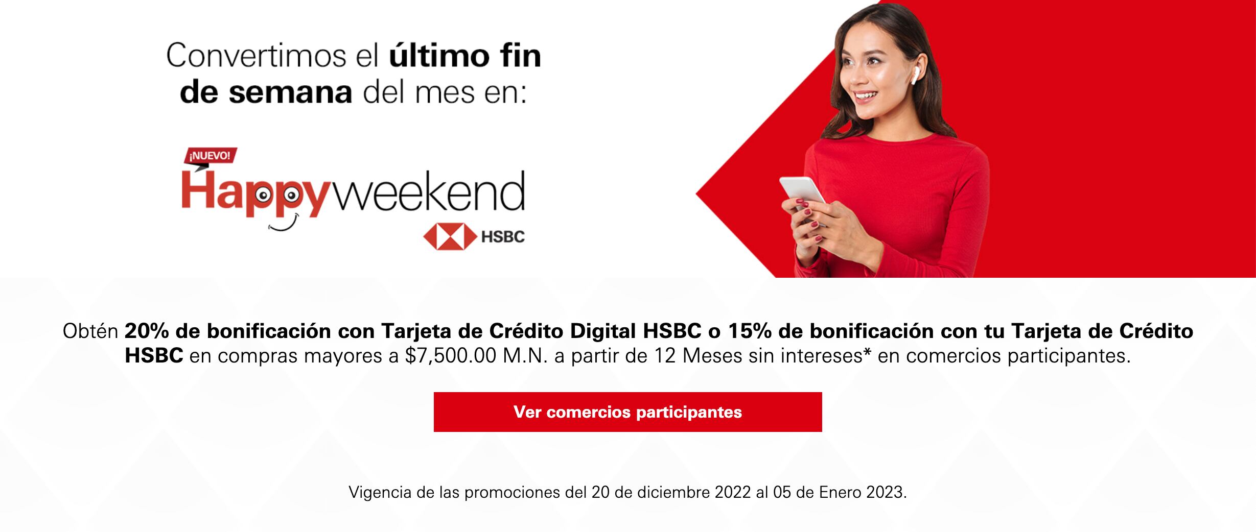 Happy Weekend HSBC: te decimos cuándo es y cómo participar