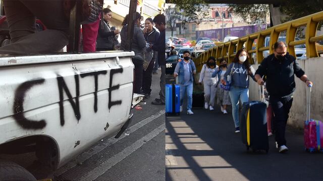Bloqueo CNTE en AICM