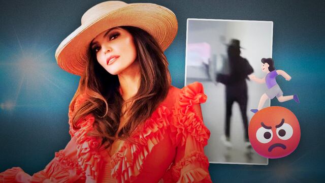 Ana Bárbara llama "gachos" a reporteros que la acorralan y la corretean sin dejarla ir.