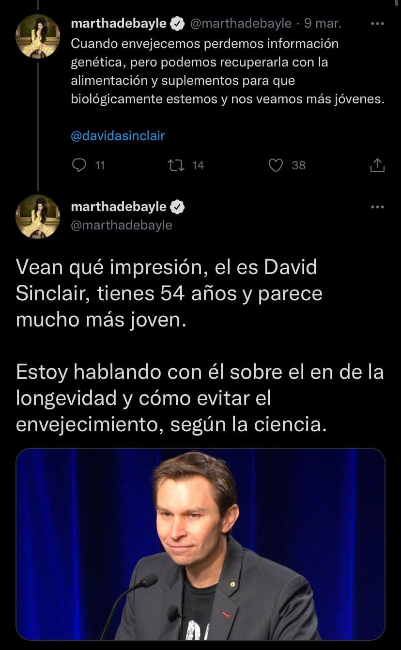 Martha Debayle, tuits