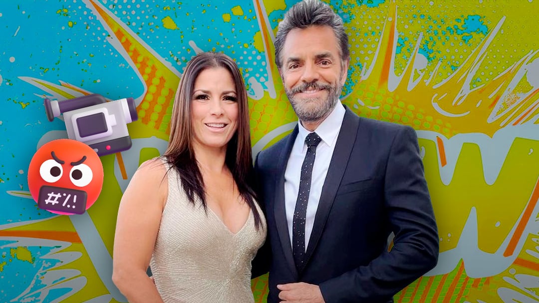 Alessandra Rosaldo le gritoneó a la prensa que no la dejaba ni pasar por entrevista a Eugenio Derbez