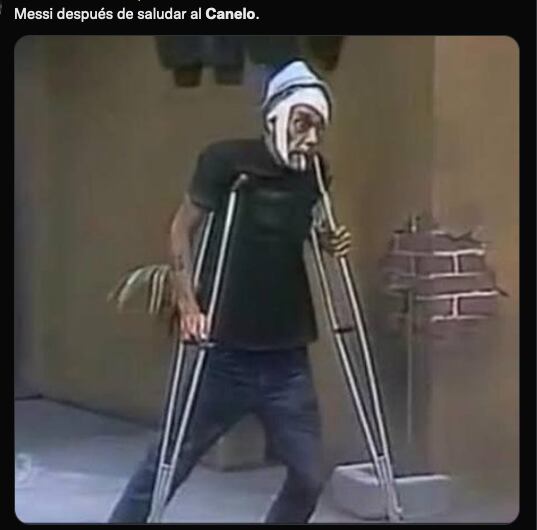 Meme del encuentro Canelo Álvarez vs Lionel Messi.