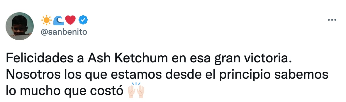 Bad Bunny felicita a Ash Ketchum