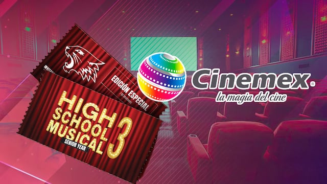 Boleto de High School Musical edición especial en Cinemex