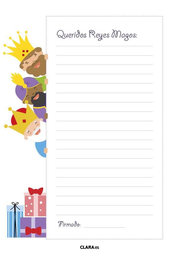 10 plantillas de carta a Los Reyes Magos para imprimir antes del 6 de enero
